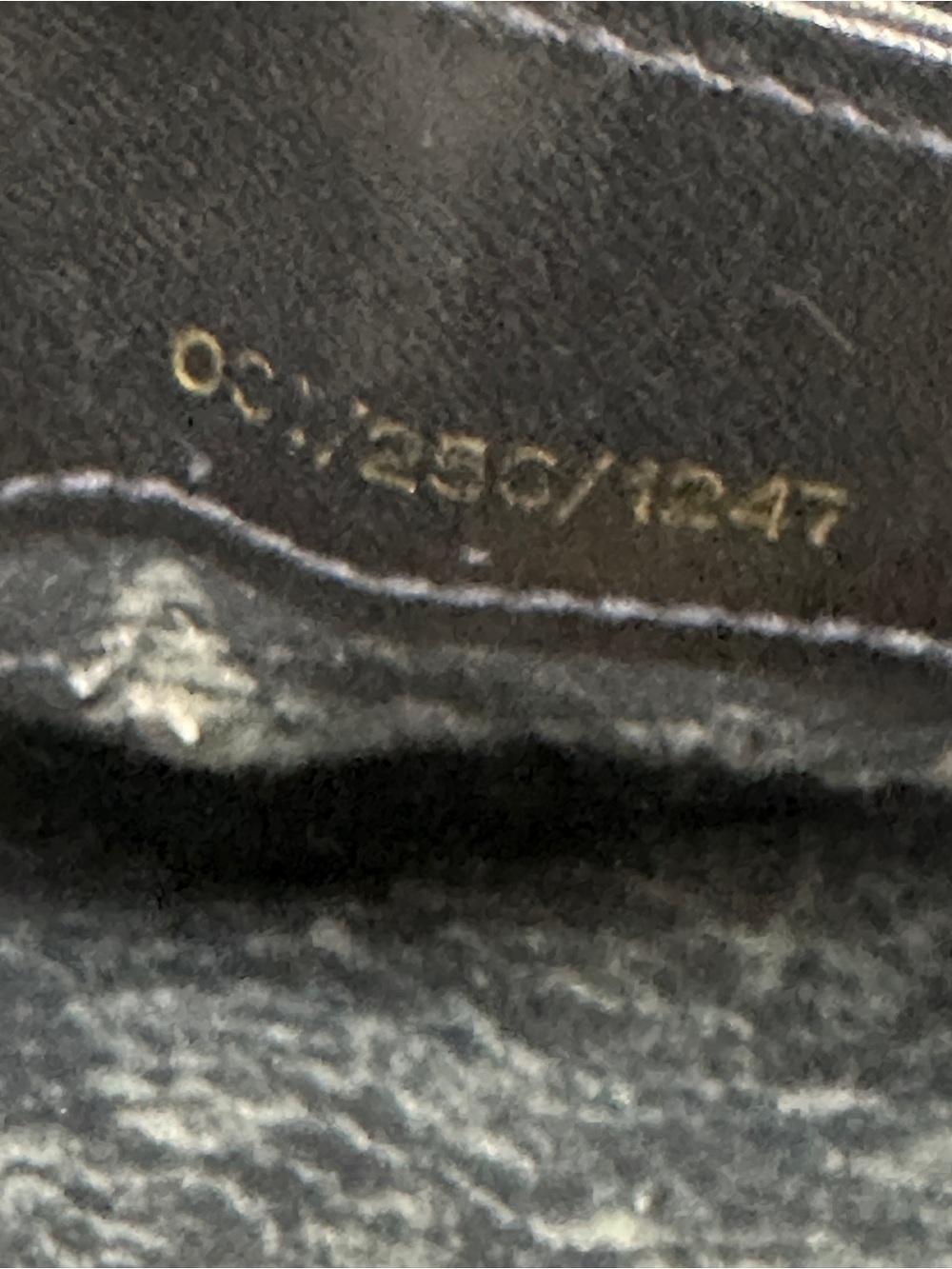 Gucci Gray/Navy/ Black-Midnight Blue Monogram Crossbody w zipper pull - Picture 6 of 17